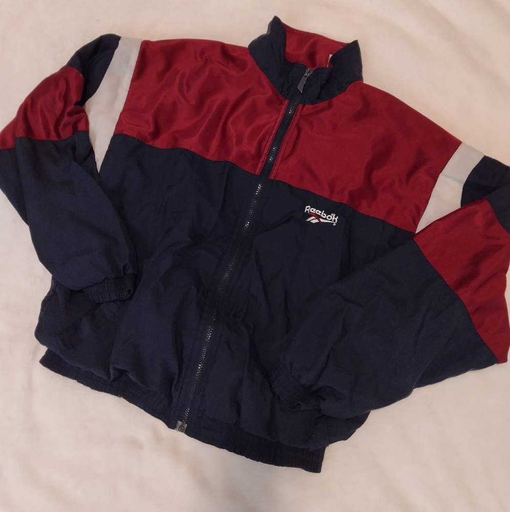 Vintage 90s Reebok Nylon Track Jacket